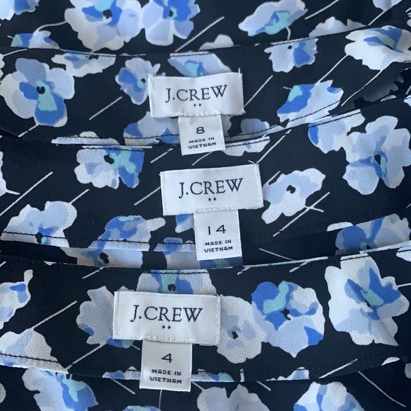 J Crew Smocked-sleeve button-up top - Picture 4 of 8